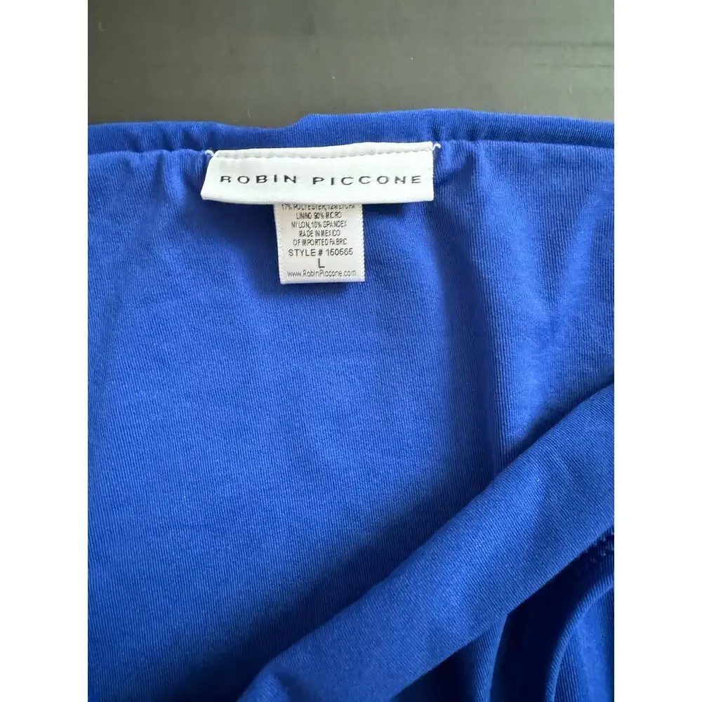 Robin Piccone Swim Bottom, Blue, L, NWT